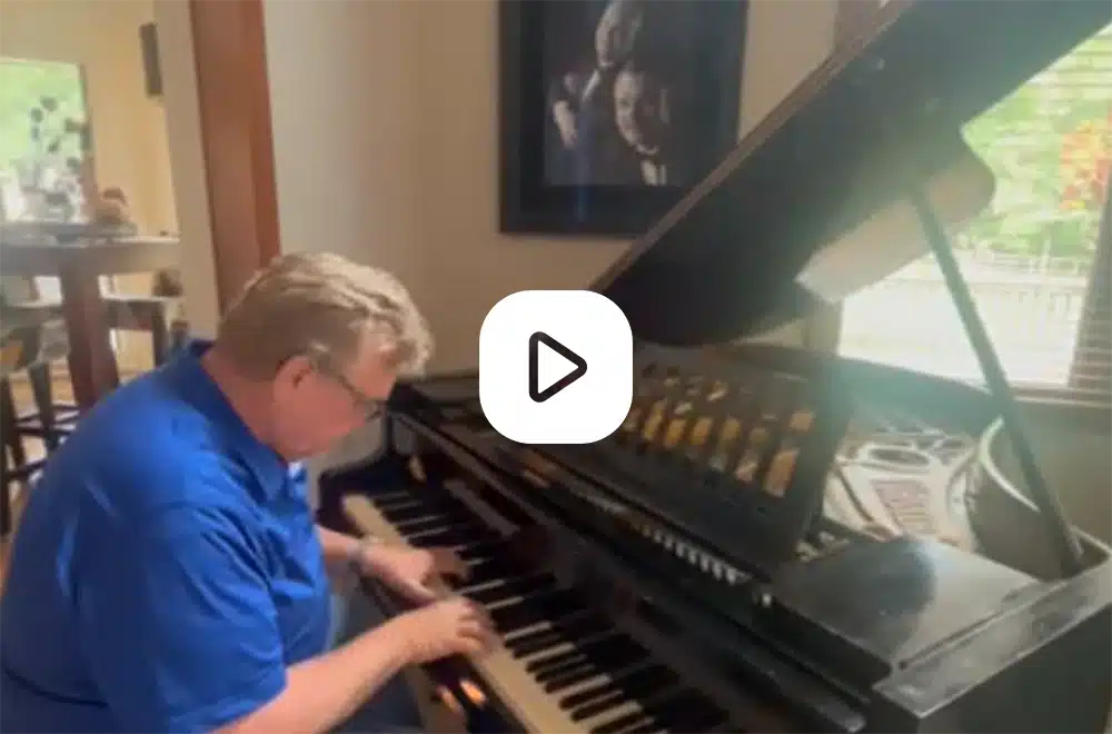don playing a foster piano