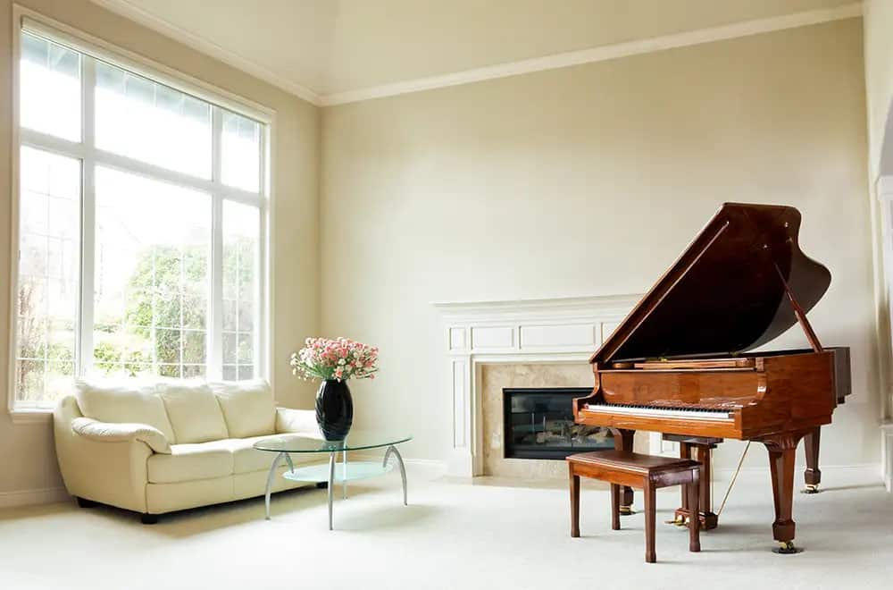 grand piano in a lounge